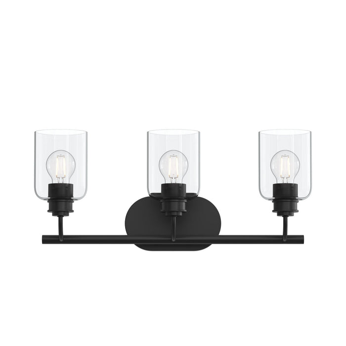 Myhouse Lighting Progress Lighting - P300567-31M - Three Light Bath Vanity - Reines - Matte Black