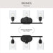 Myhouse Lighting Progress Lighting - P300567-31M - Three Light Bath Vanity - Reines - Matte Black