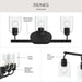 Myhouse Lighting Progress Lighting - P300567-31M - Three Light Bath Vanity - Reines - Matte Black