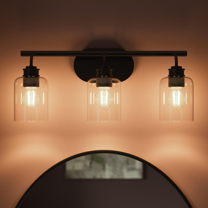 Myhouse Lighting Progress Lighting - P300567-31M - Three Light Bath Vanity - Reines - Matte Black