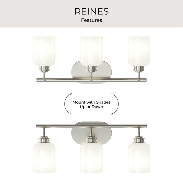 Myhouse Lighting Progress Lighting - P300579-009 - Three Light Bath Vanity - Reines - Brushed Nickel