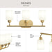 Myhouse Lighting Progress Lighting - P300579-191 - Three Light Bath Vanity - Reines - Brushed Gold