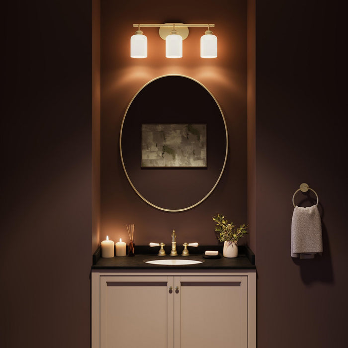 Myhouse Lighting Progress Lighting - P300579-191 - Three Light Bath Vanity - Reines - Brushed Gold
