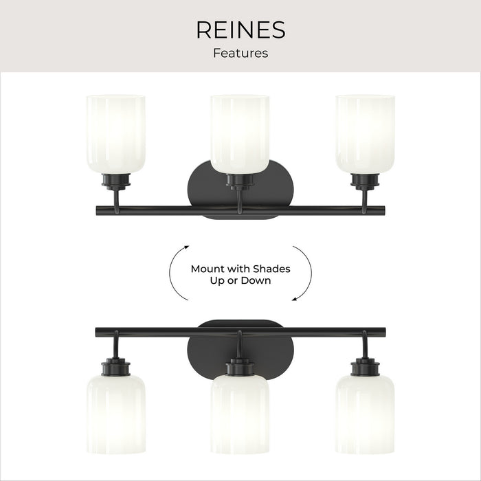 Myhouse Lighting Progress Lighting - P300579-31M - Three Light Bath Vanity - Reines - Matte Black