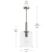 Myhouse Lighting Progress Lighting - P500509-009 - One Light Pendant - Reines - Brushed Nickel