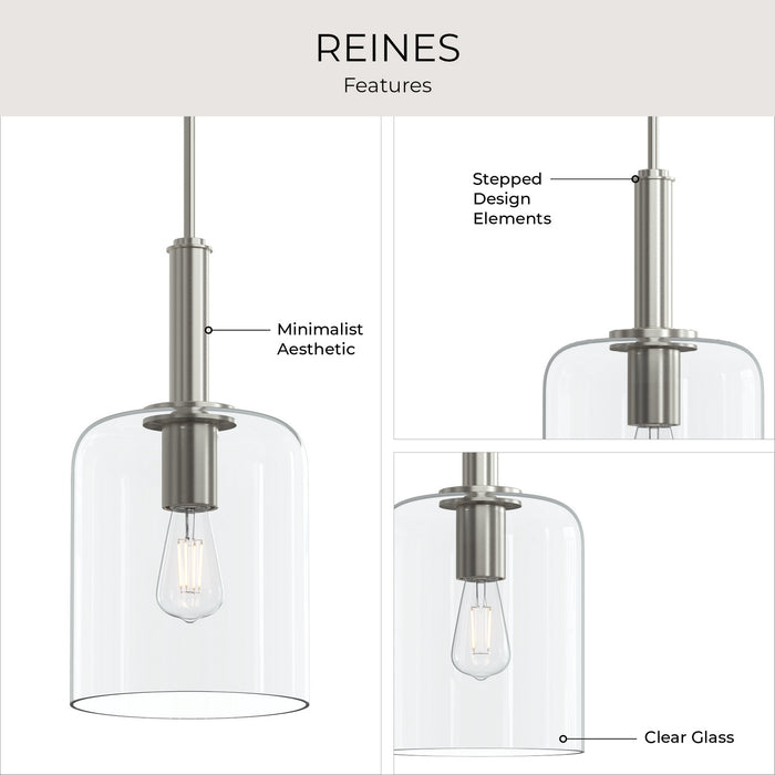 Myhouse Lighting Progress Lighting - P500509-009 - One Light Pendant - Reines - Brushed Nickel