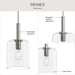 Myhouse Lighting Progress Lighting - P500509-009 - One Light Pendant - Reines - Brushed Nickel