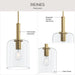 Myhouse Lighting Progress Lighting - P500509-191 - One Light Pendant - Reines - Brushed Gold