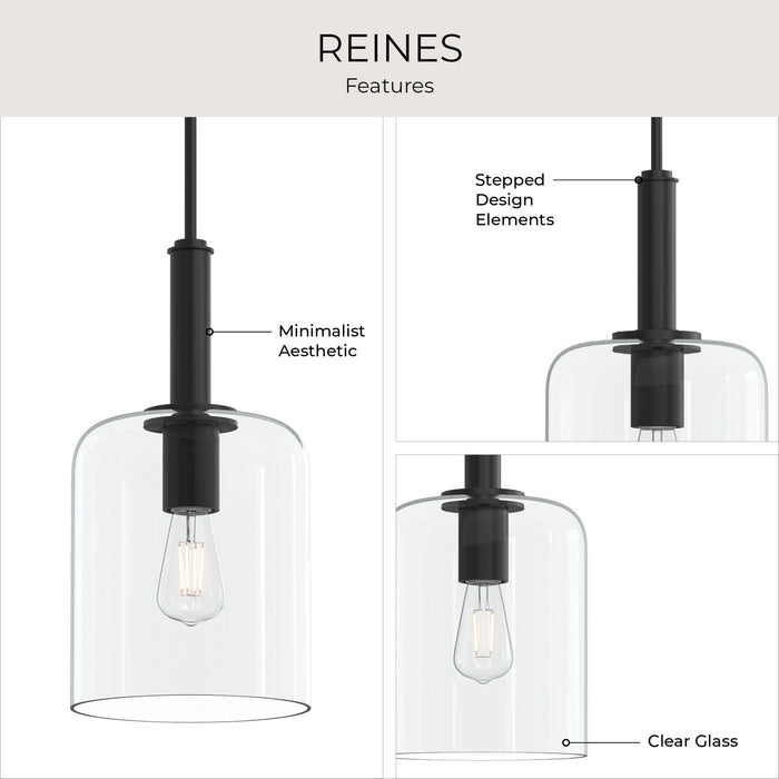 Myhouse Lighting Progress Lighting - P500509-31M - One Light Pendant - Reines - Matte Black