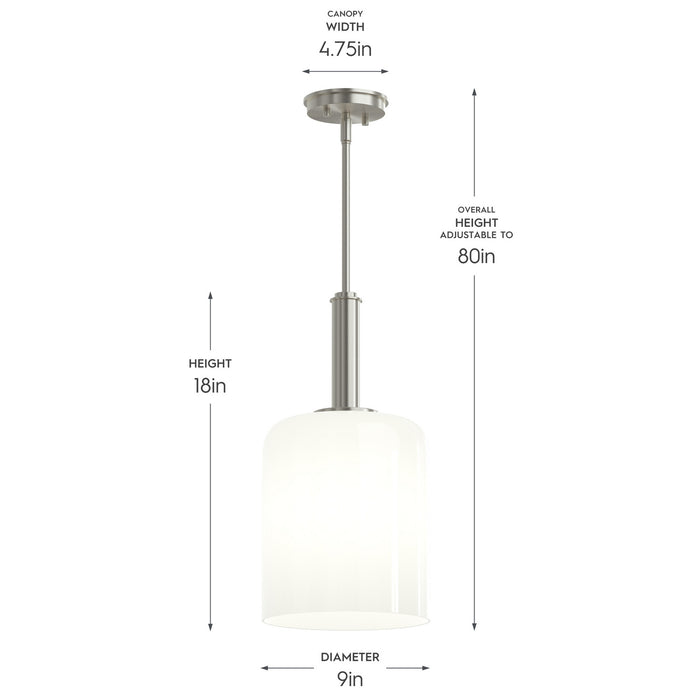 Myhouse Lighting Progress Lighting - P500516-009 - One Light Pendant - Reines - Brushed Nickel