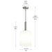 Myhouse Lighting Progress Lighting - P500516-009 - One Light Pendant - Reines - Brushed Nickel