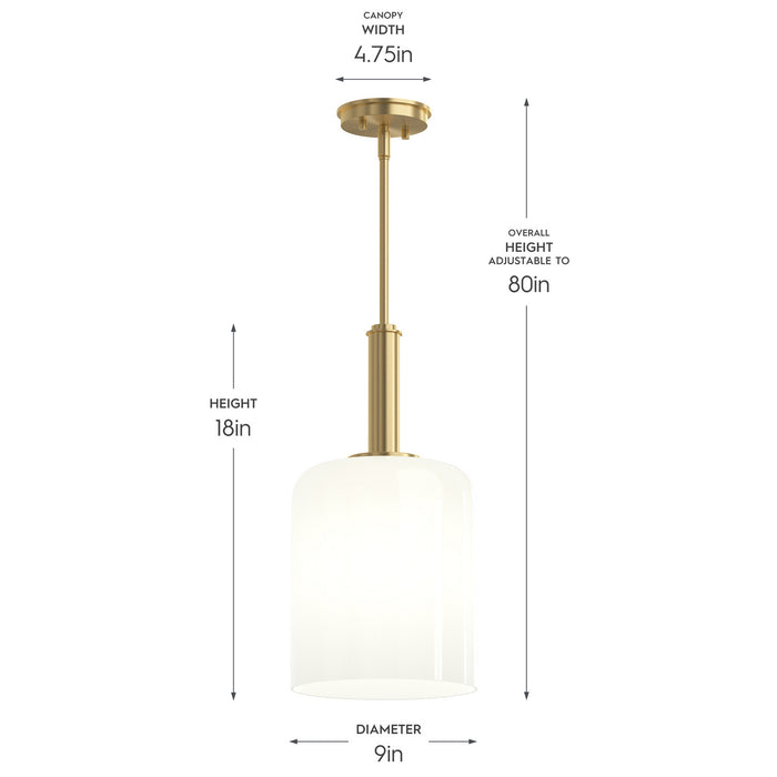 Myhouse Lighting Progress Lighting - P500516-191 - One Light Pendant - Reines - Brushed Gold