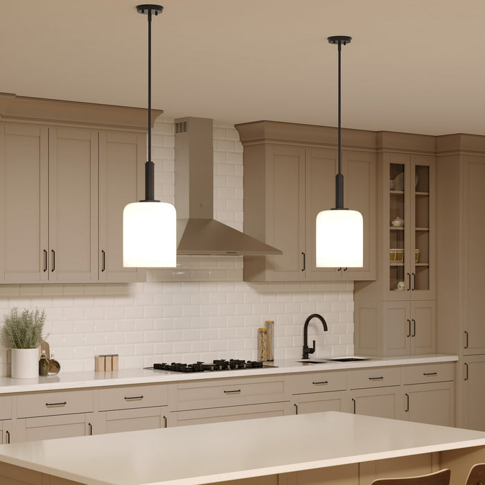 Myhouse Lighting Progress Lighting - P500516-31M - One Light Pendant - Reines - Matte Black