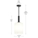 Myhouse Lighting Progress Lighting - P500516-31M - One Light Pendant - Reines - Matte Black