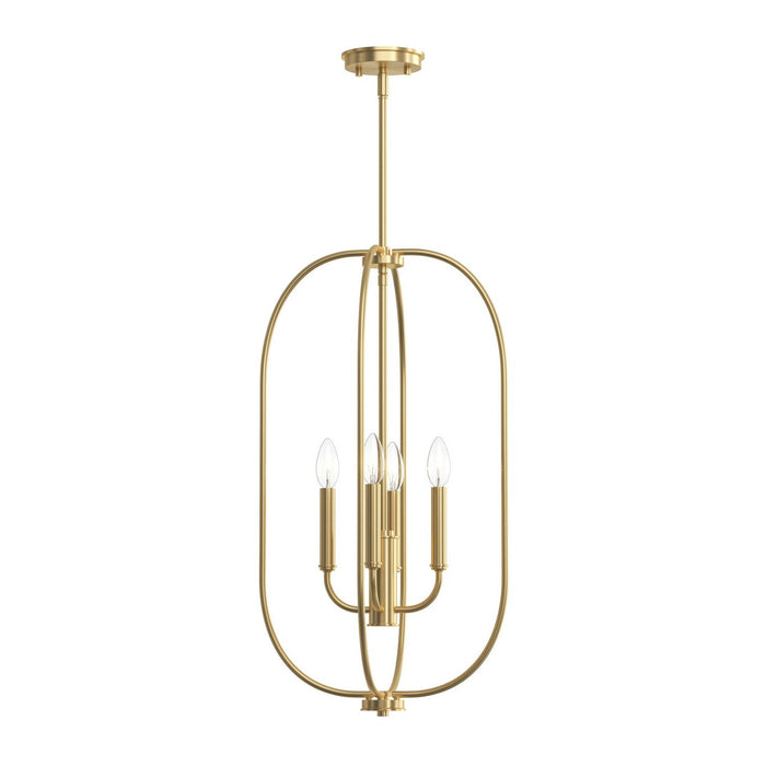 Myhouse Lighting Progress Lighting - P500510-191 - Four Light Foyer Pendant - Reines - Brushed Gold