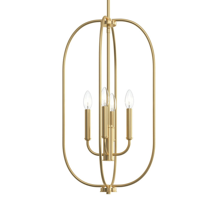 Myhouse Lighting Progress Lighting - P500510-191 - Four Light Foyer Pendant - Reines - Brushed Gold