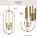 Myhouse Lighting Progress Lighting - P500510-191 - Four Light Foyer Pendant - Reines - Brushed Gold