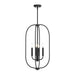Myhouse Lighting Progress Lighting - P500510-31M - Four Light Foyer Pendant - Reines - Matte Black