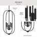 Myhouse Lighting Progress Lighting - P500510-31M - Four Light Foyer Pendant - Reines - Matte Black