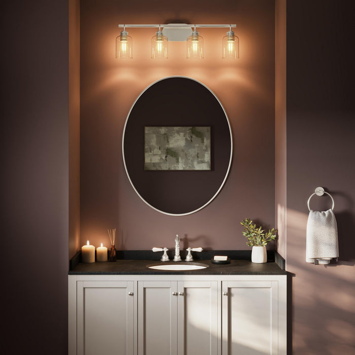Myhouse Lighting Progress Lighting - P300568-009 - Four Light Bath Vanity - Reines - Brushed Nickel