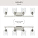 Myhouse Lighting Progress Lighting - P300568-009 - Four Light Bath Vanity - Reines - Brushed Nickel
