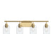 Myhouse Lighting Progress Lighting - P300568-191 - Four Light Bath Vanity - Reines - Brushed Gold