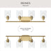 Myhouse Lighting Progress Lighting - P300568-191 - Four Light Bath Vanity - Reines - Brushed Gold