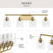 Myhouse Lighting Progress Lighting - P300568-191 - Four Light Bath Vanity - Reines - Brushed Gold