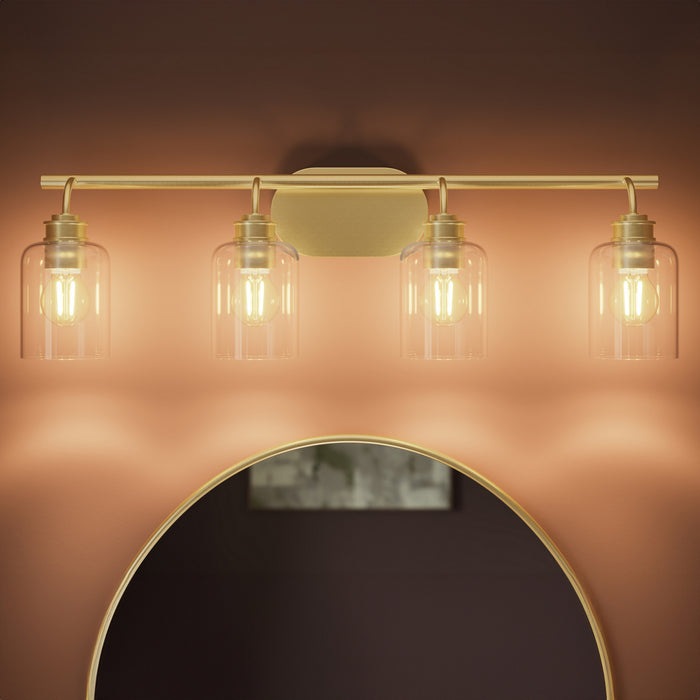 Myhouse Lighting Progress Lighting - P300568-191 - Four Light Bath Vanity - Reines - Brushed Gold