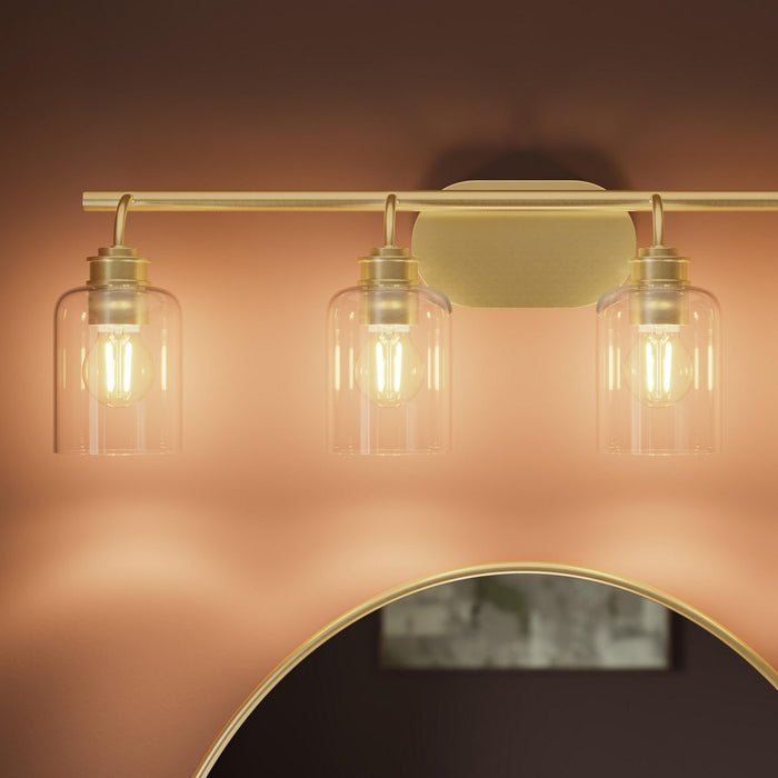 Myhouse Lighting Progress Lighting - P300568-191 - Four Light Bath Vanity - Reines - Brushed Gold