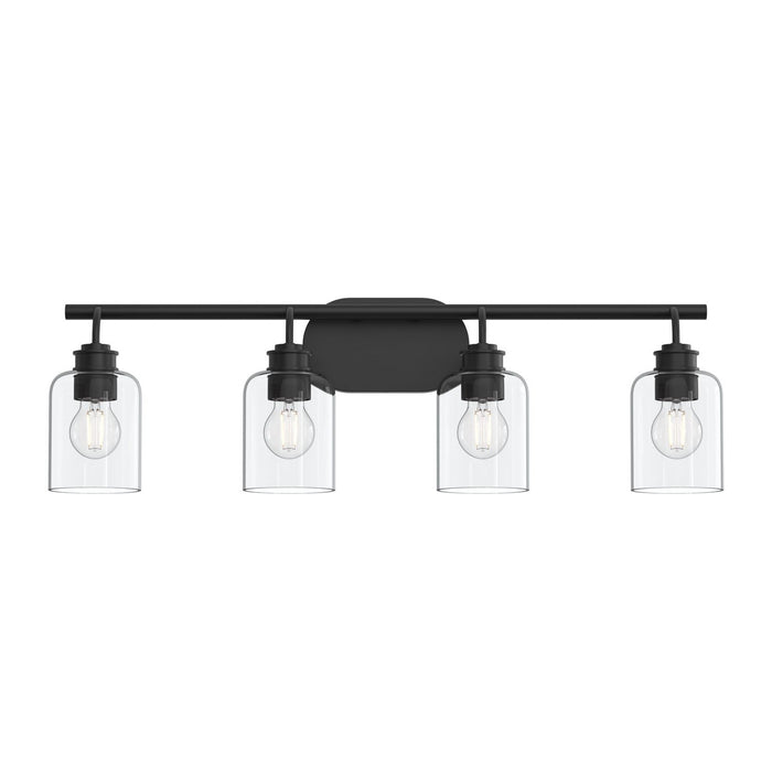 Myhouse Lighting Progress Lighting - P300568-31M - Four Light Bath Vanity - Reines - Matte Black