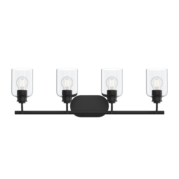 Myhouse Lighting Progress Lighting - P300568-31M - Four Light Bath Vanity - Reines - Matte Black