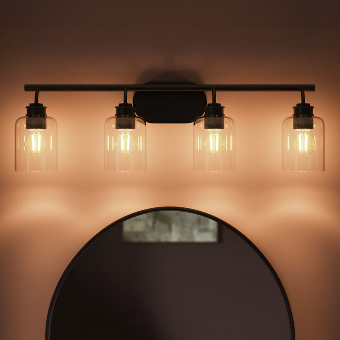 Myhouse Lighting Progress Lighting - P300568-31M - Four Light Bath Vanity - Reines - Matte Black