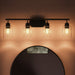 Myhouse Lighting Progress Lighting - P300568-31M - Four Light Bath Vanity - Reines - Matte Black