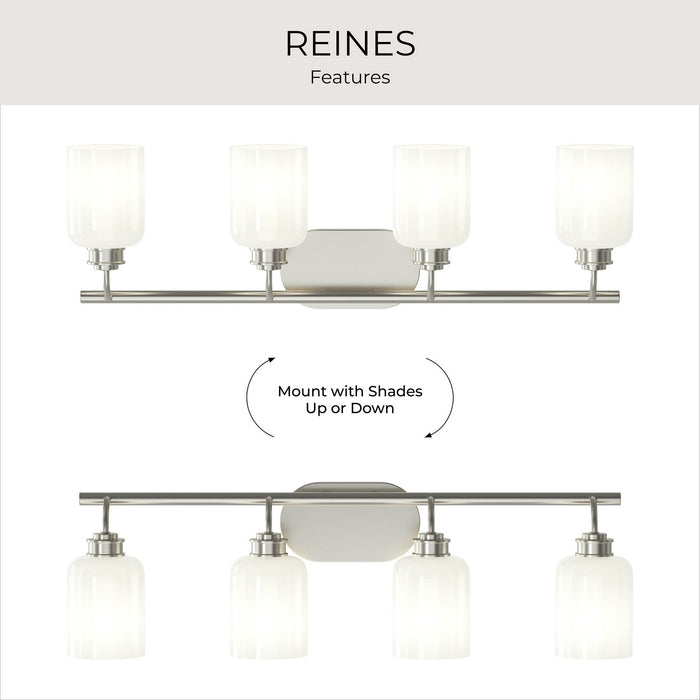 Myhouse Lighting Progress Lighting - P300580-009 - Four Light Bath Vanity - Reines - Brushed Nickel