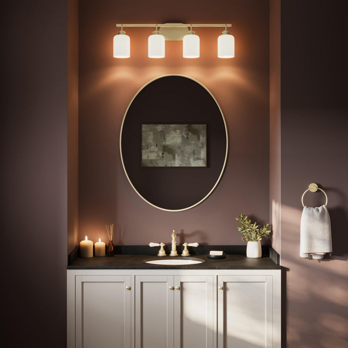 Myhouse Lighting Progress Lighting - P300580-191 - Four Light Bath Vanity - Reines - Brushed Gold