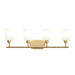 Myhouse Lighting Progress Lighting - P300580-191 - Four Light Bath Vanity - Reines - Brushed Gold