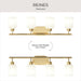 Myhouse Lighting Progress Lighting - P300580-191 - Four Light Bath Vanity - Reines - Brushed Gold