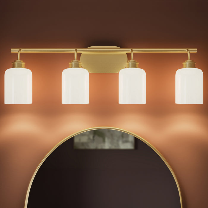 Myhouse Lighting Progress Lighting - P300580-191 - Four Light Bath Vanity - Reines - Brushed Gold