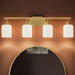 Myhouse Lighting Progress Lighting - P300580-191 - Four Light Bath Vanity - Reines - Brushed Gold