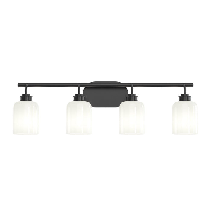 Myhouse Lighting Progress Lighting - P300580-31M - Four Light Bath Vanity - Reines - Matte Black