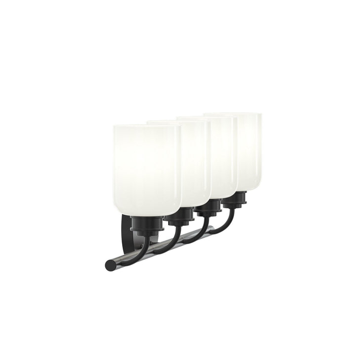 Myhouse Lighting Progress Lighting - P300580-31M - Four Light Bath Vanity - Reines - Matte Black