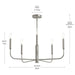 Myhouse Lighting Progress Lighting - P400446-009 - Five Light Chandelier - Reines - Brushed Nickel