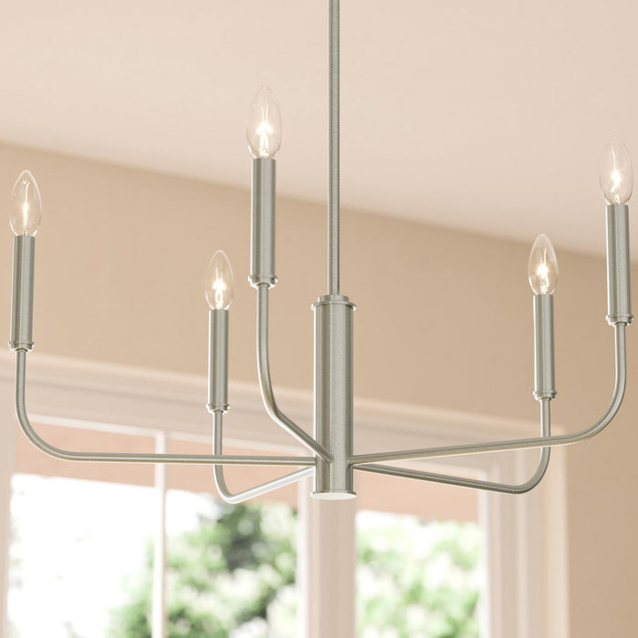 Myhouse Lighting Progress Lighting - P400446-009 - Five Light Chandelier - Reines - Brushed Nickel