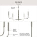 Myhouse Lighting Progress Lighting - P400446-009 - Five Light Chandelier - Reines - Brushed Nickel