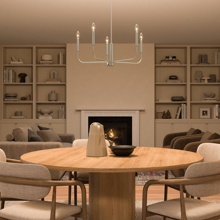 Myhouse Lighting Progress Lighting - P400446-009 - Five Light Chandelier - Reines - Brushed Nickel