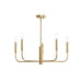 Myhouse Lighting Progress Lighting - P400446-191 - Five Light Chandelier - Reines - Brushed Gold