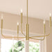 Myhouse Lighting Progress Lighting - P400446-191 - Five Light Chandelier - Reines - Brushed Gold