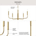Myhouse Lighting Progress Lighting - P400446-191 - Five Light Chandelier - Reines - Brushed Gold