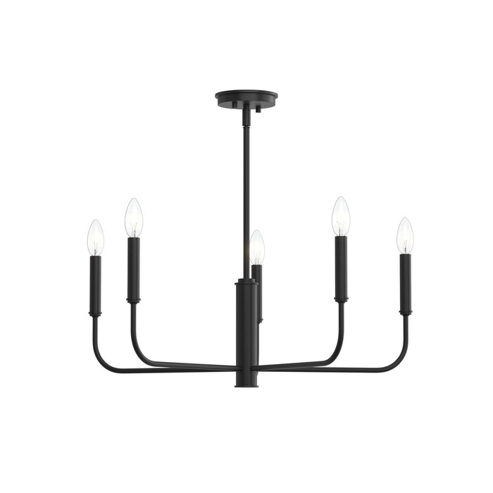 Myhouse Lighting Progress Lighting - P400446-31M - Five Light Chandelier - Reines - Matte Black